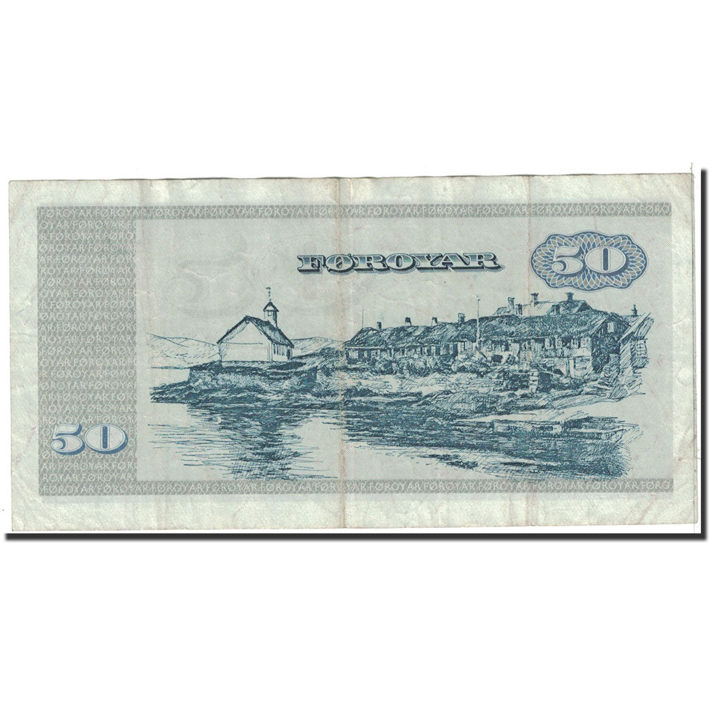 Faeroe Islands, 50 Kronur, 1987, KM:20c, EF(40-45)