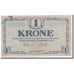 Danimarca, 1 Krone, 1921, KM:12g, BB