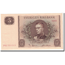 Banknote, Sweden, 5 Kronor, 1960, Undated, KM:42e, UNC(65-70)