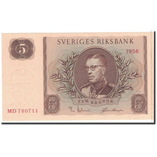 Billet, Suède, 5 Kronor, 1956, Undated, KM:42c, NEUF