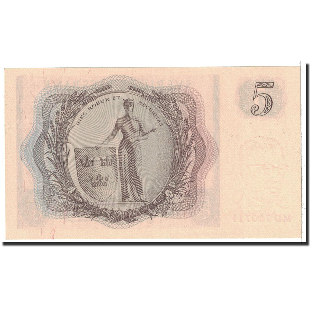 Banknote, Sweden, 5 Kronor, 1956, Undated, KM:42c, UNC(65-70)