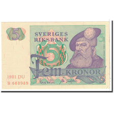 Svezia, 5 Kronor, 1977, KM:51d, FDS