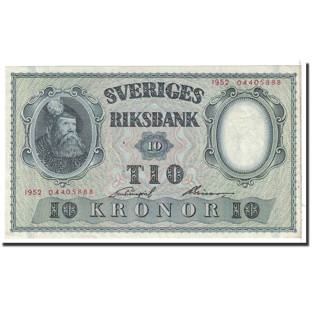 Banknote, Sweden, 10 Kronor, 1952, Undated, KM:40m, UNC(60-62)
