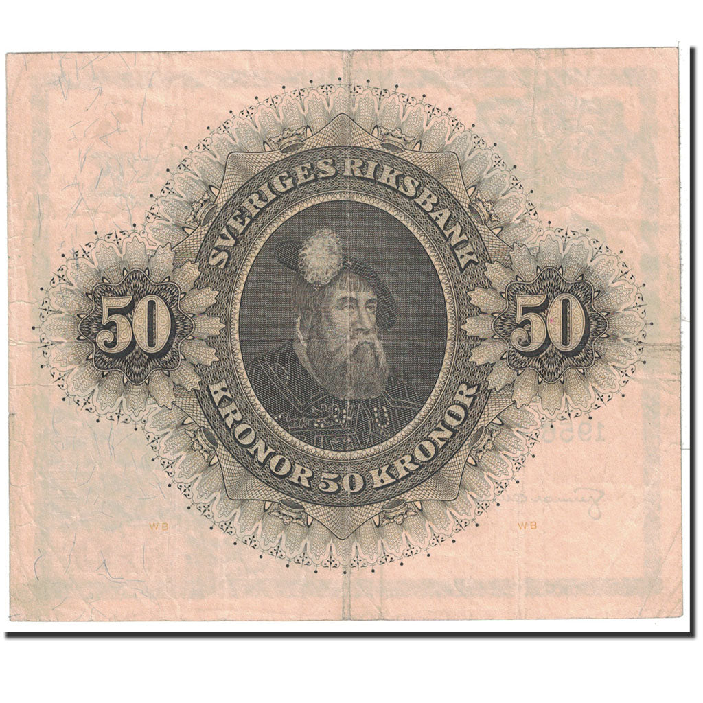 Sweden, 50 Kronor, 1956, KM:44b, EF(40-45)