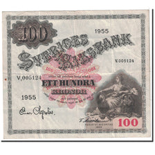 Banconote, Svezia, 100 Kronor, 1955, KM:45a, Undated, BB