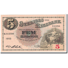 Banknote, Sweden, 5 Kronor, 1952, Undated, KM:33ai, UNC(65-70)