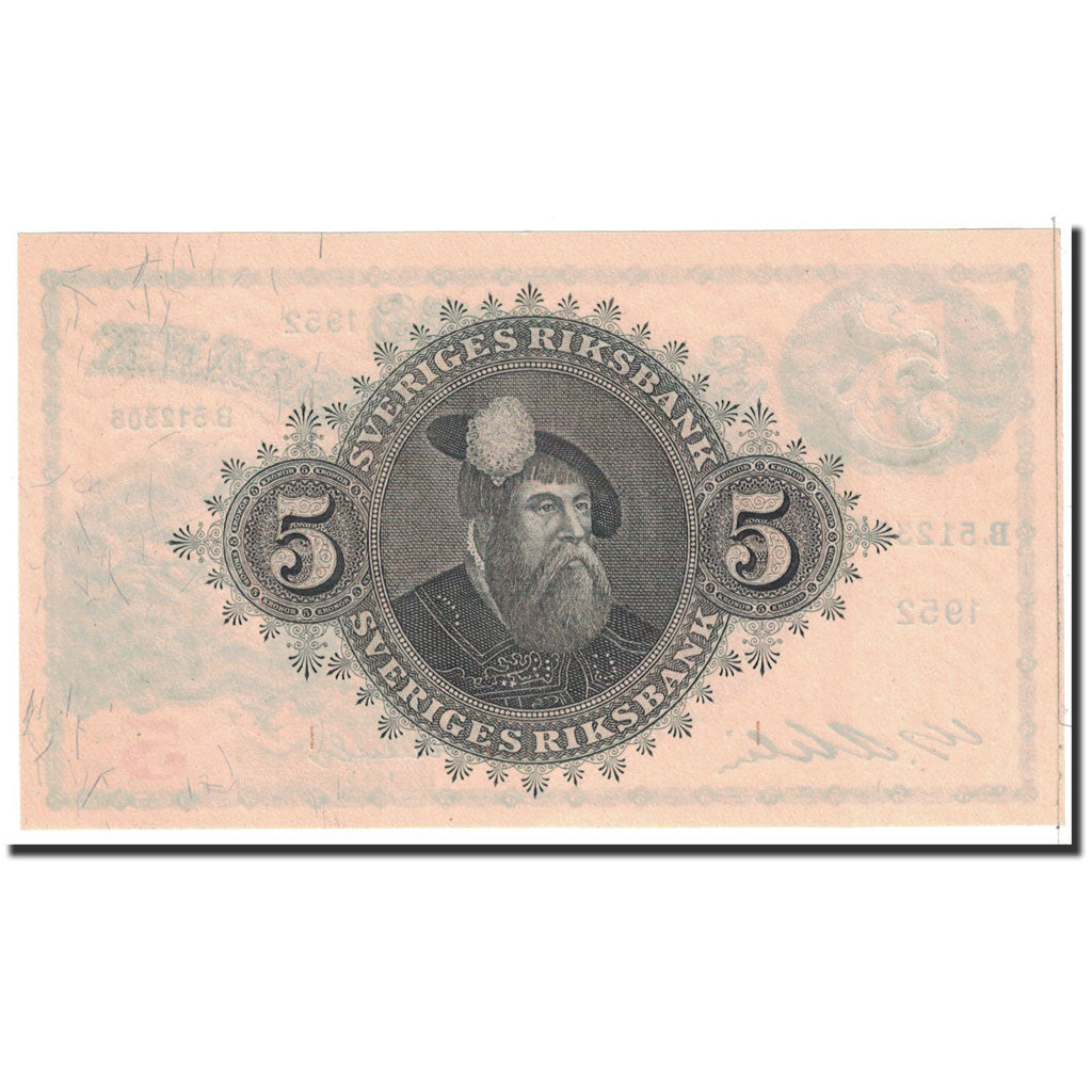 Banknote, Sweden, 5 Kronor, 1952, Undated, KM:33ai, UNC(65-70)