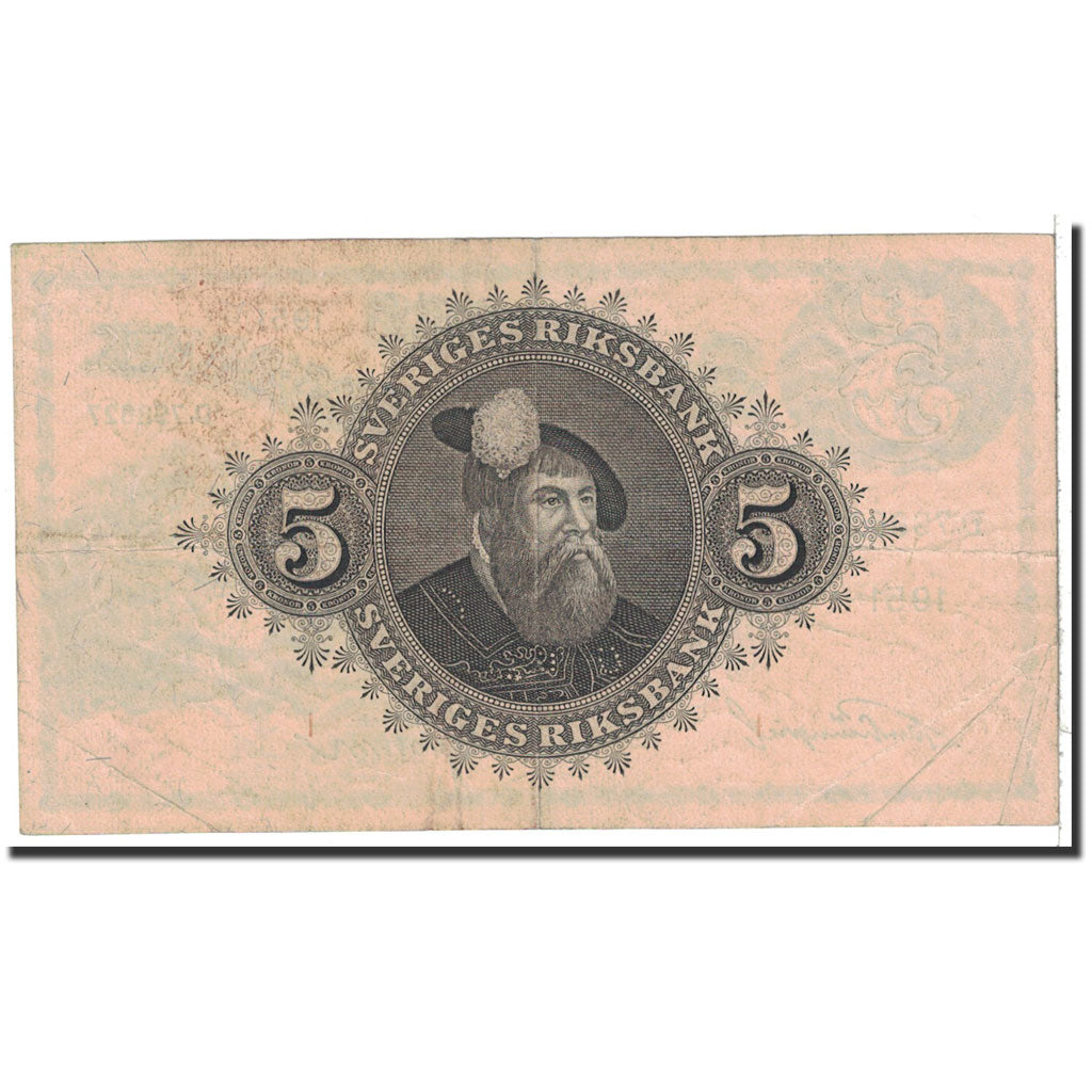 Sweden, 5 Kronor, 1951, KM:33ah, AU(50-53)