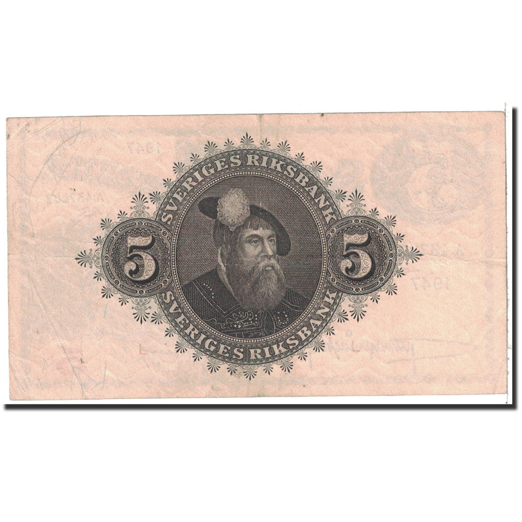 Sweden, 5 Kronor, 1947, KM:33ad, AU(50-53)