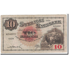 Suède, 5 Kronor, 1939, KM:33v, TB