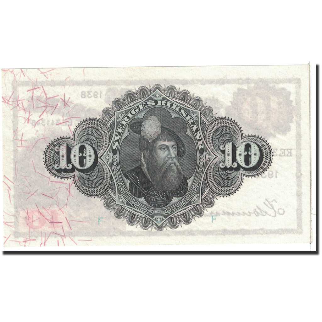 Banknote, Sweden, 10 Kronor, 1938, Undated, KM:34u, UNC(65-70)