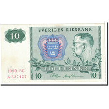 Sweden, 10 Kronor, 1990, KM:52e, UNC(65-70)