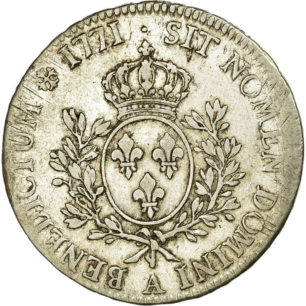 Coin, France, Louis XV, Écu à la vieille tête, Ecu, 1771, Paris, VF(30-35)