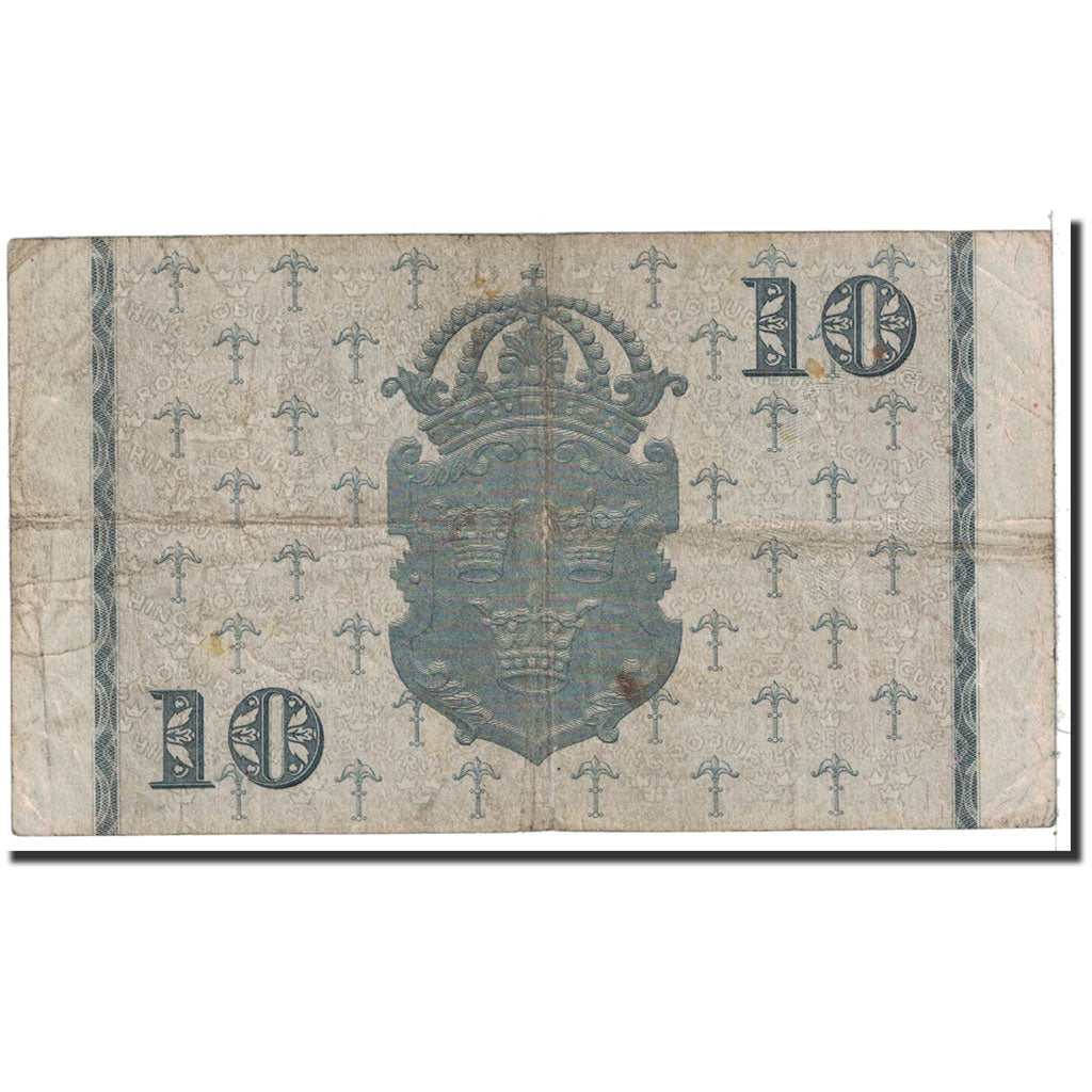 Sweden, 10 Kronor, 1949, KM:40j, VF(20-25)