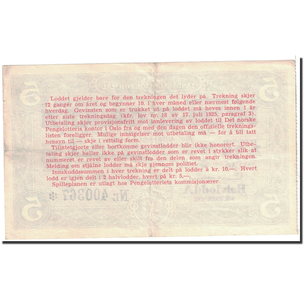Banknote, Norway, 5 Kroner, 1955, Undated, UNC(60-62)