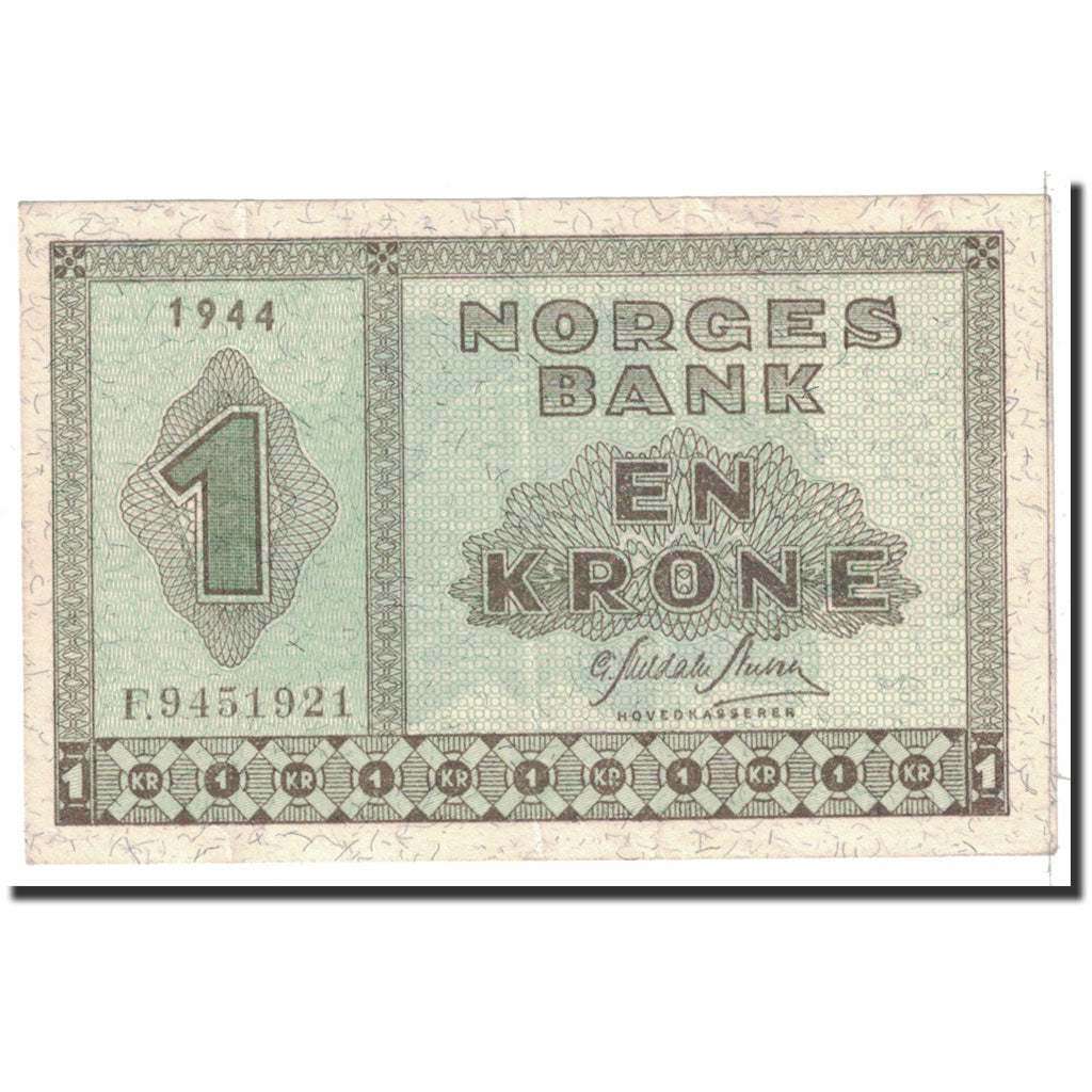 Norway, 1 Krone, 1944, KM:15a, AU(50-53)