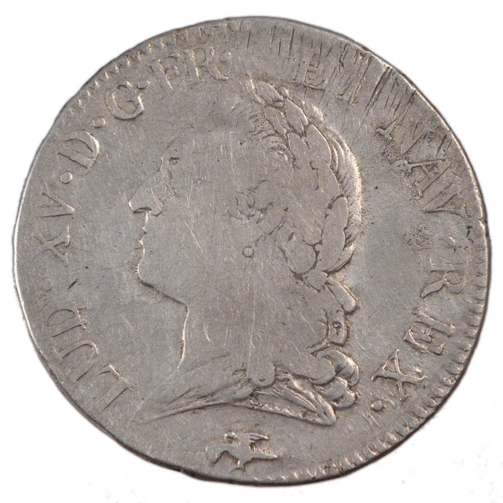 FRANCE, Écu à la vieille tête, Ecu, 1771, Lyons, VF(20-25), Silver, Gadoury #323