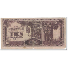 Netherlands Indies, 10 Gulden, 1942, KM:125c, TTB