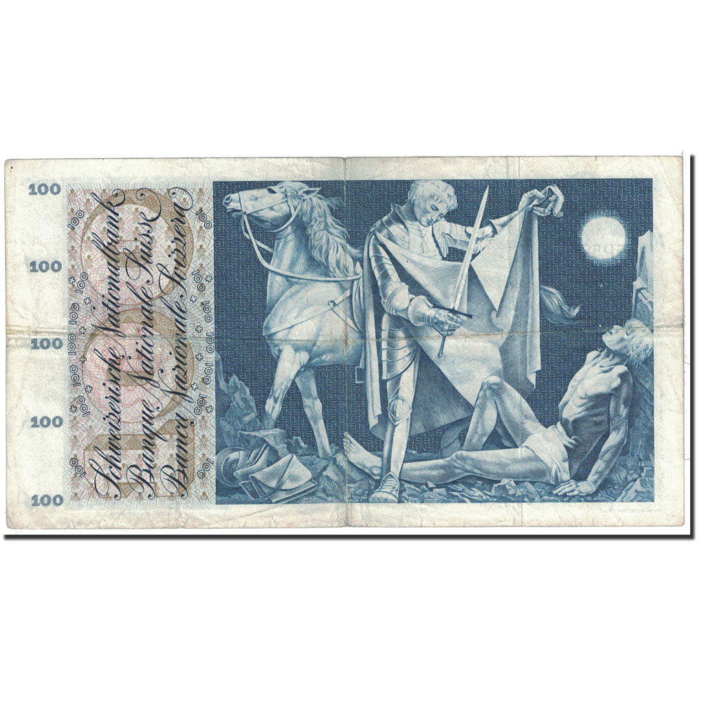 Banknote, Switzerland, 100 Franken, 1967, 1967-01-01, KM:49i, EF(40-45)