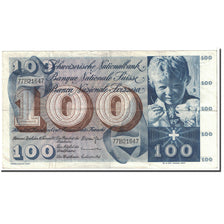 Geldschein, Schweiz, 100 Franken, 1971, 1971-02-10, KM:49m, SS+