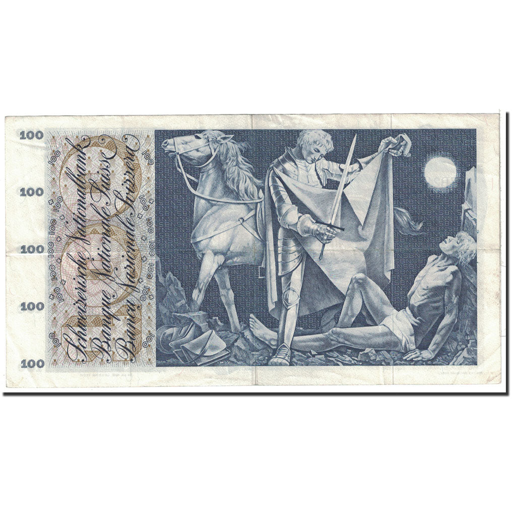 Banknote, Switzerland, 100 Franken, 1971, 1971-02-10, KM:49m, AU(50-53)