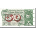 Banknot, Szwajcaria, 50 Franken, 1972, 1972-01-24, KM:48l, UNC(60-62)