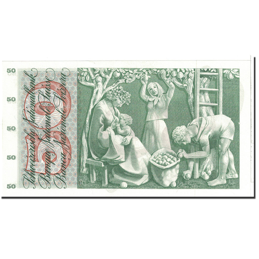 Banknote, Switzerland, 50 Franken, 1972, 1972-01-24, KM:48l, UNC(60-62)