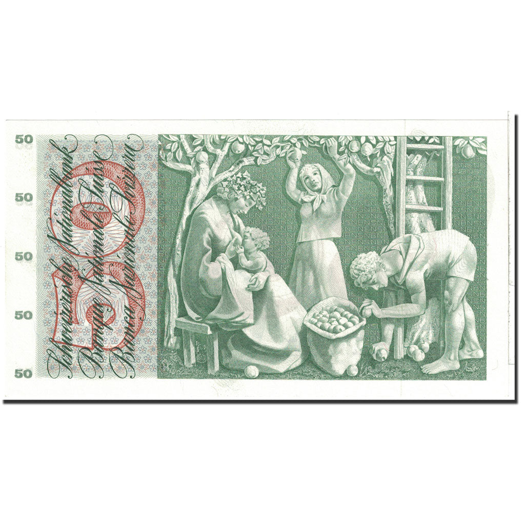 Banknote, Switzerland, 50 Franken, 1972, 1972-01-24, KM:48l, UNC(60-62)