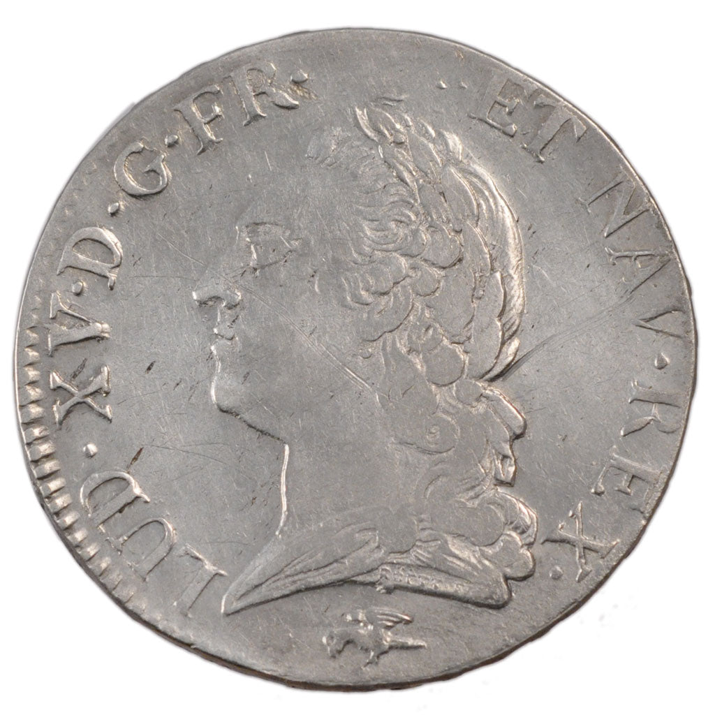 FRANCE, Écu à la vieille tête, Ecu, 1772, Lyons, EF(40-45), Silver, Gadoury #323