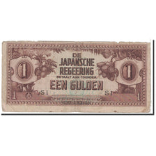 Biljet, Nederlands Indië, 1 Gulden, 1942, Undated, KM:123b, TB
