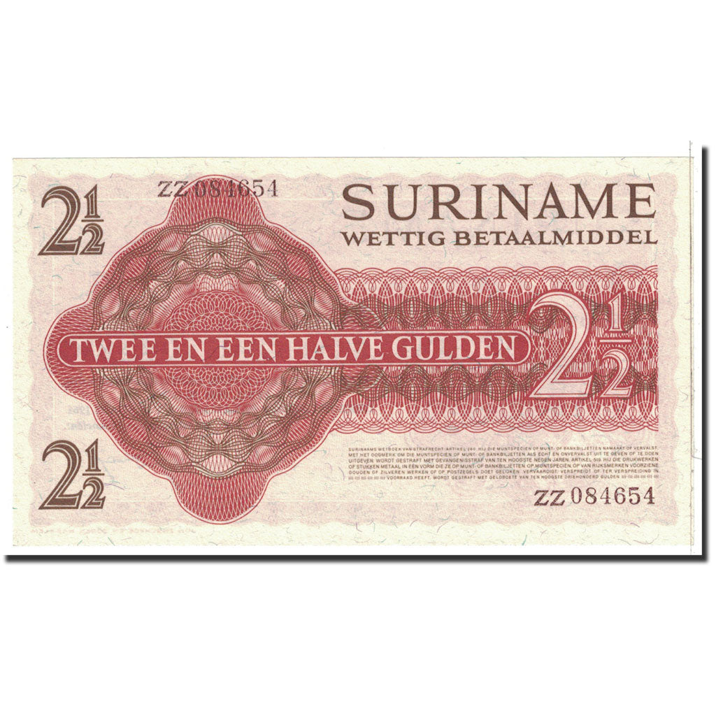 Surinam, 2 1/2 Gulden, 1961, 1961-02-01, KM:117a, UNC(65-70)