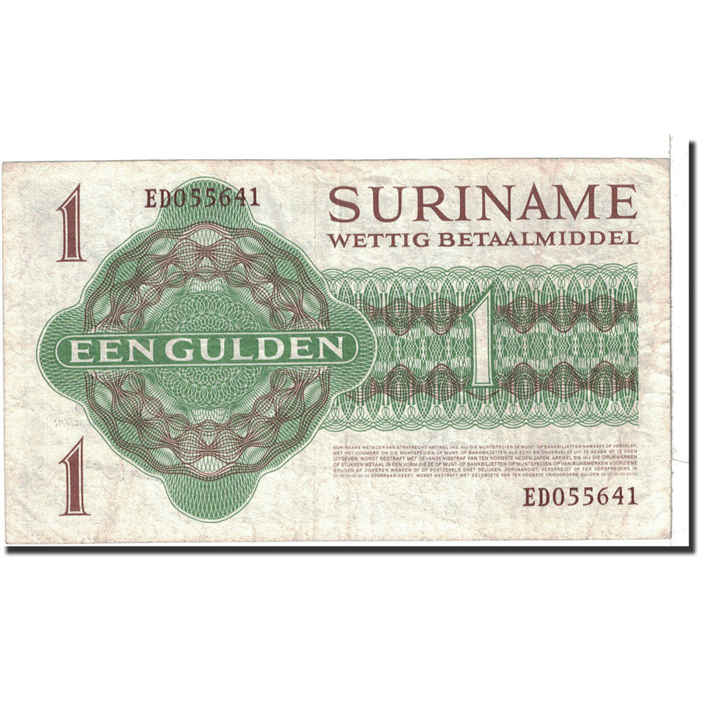 Surinam, 1 Gulden, 1969, 1969-04-01, KM:116a, EBC