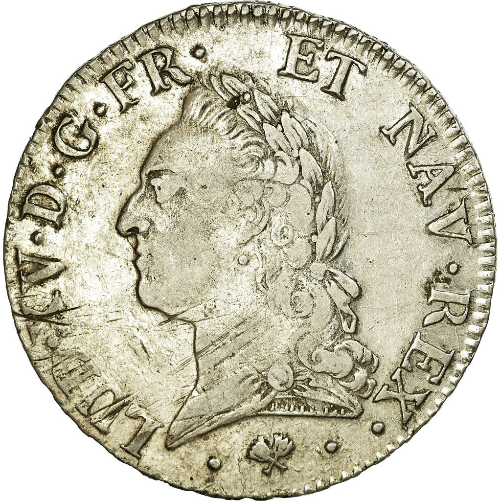 France, Louis XV, Écu à la vieille tête, 1772, Bayonne, Argent, TB+