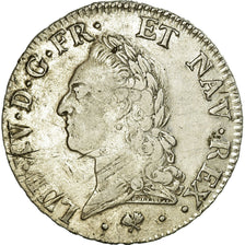 France, Louis XV, Écu à la vieille tête, 1772, Bayonne, Argent, TB+