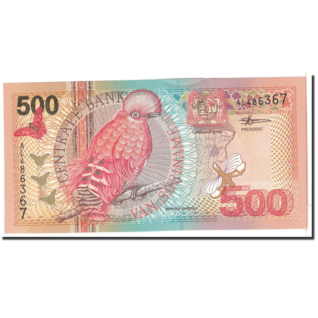 Surinam, 500 Gulden, 2000, 2000-01-01, KM:150, UNC(65-70)