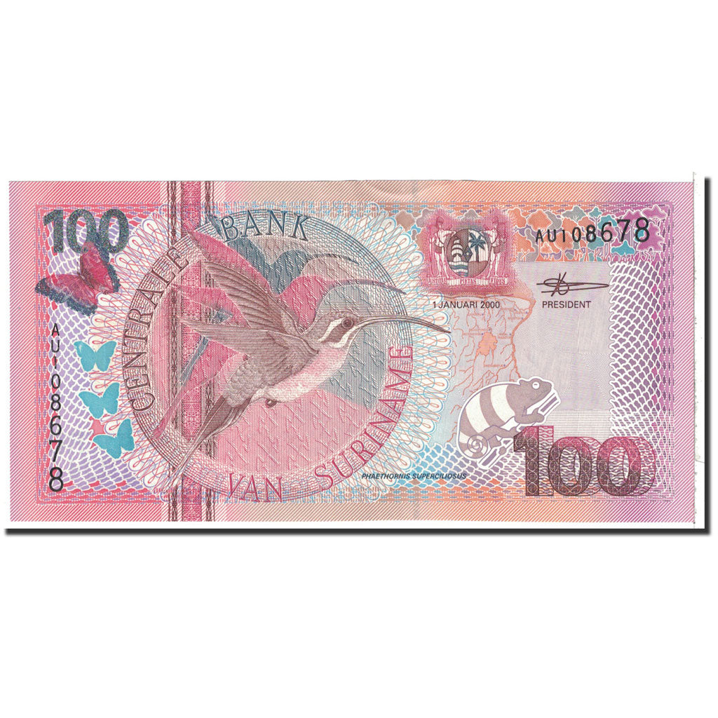 Banknote, Surinam, 100 Gulden, 2000, 2000-01-01, KM:149, UNC(65-70)