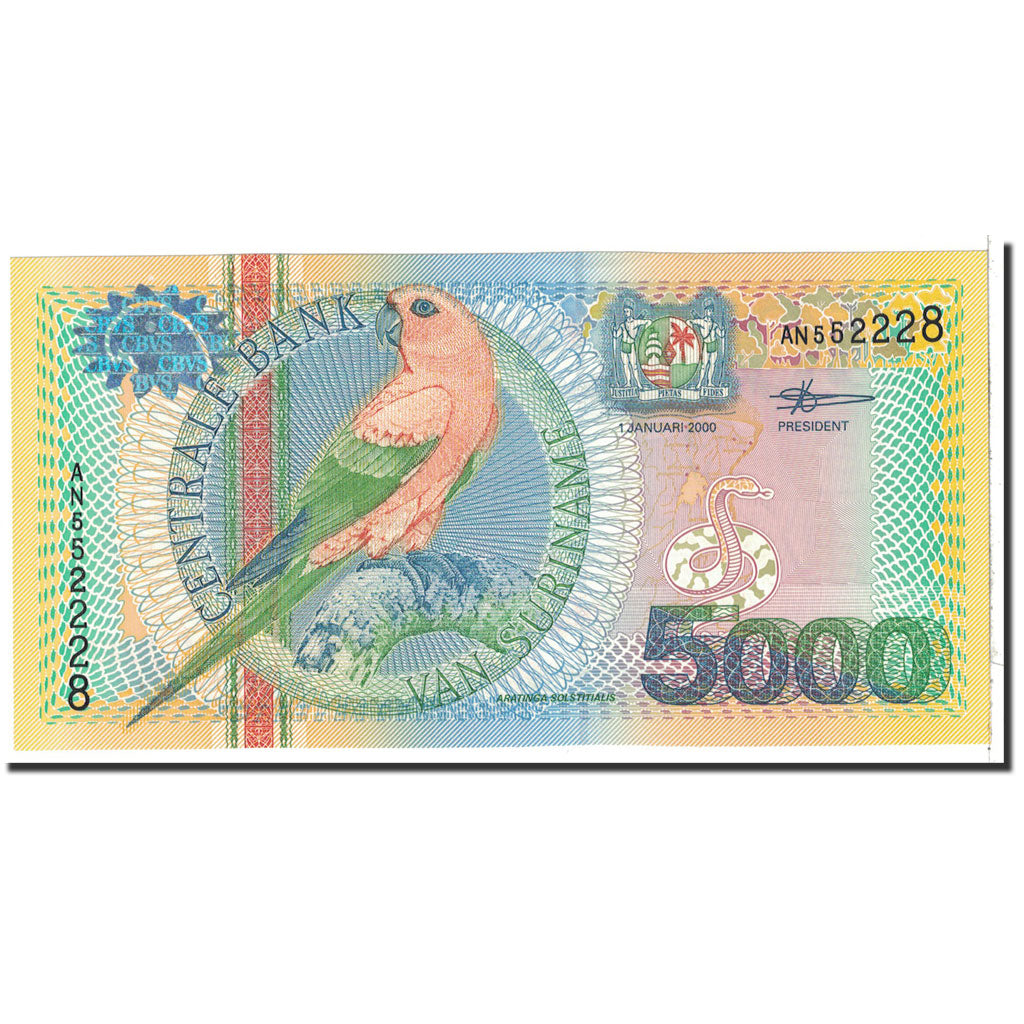 Surinam, 5000 Gulden, 2000, 2000-01-01, KM:152, UNC(65-70)