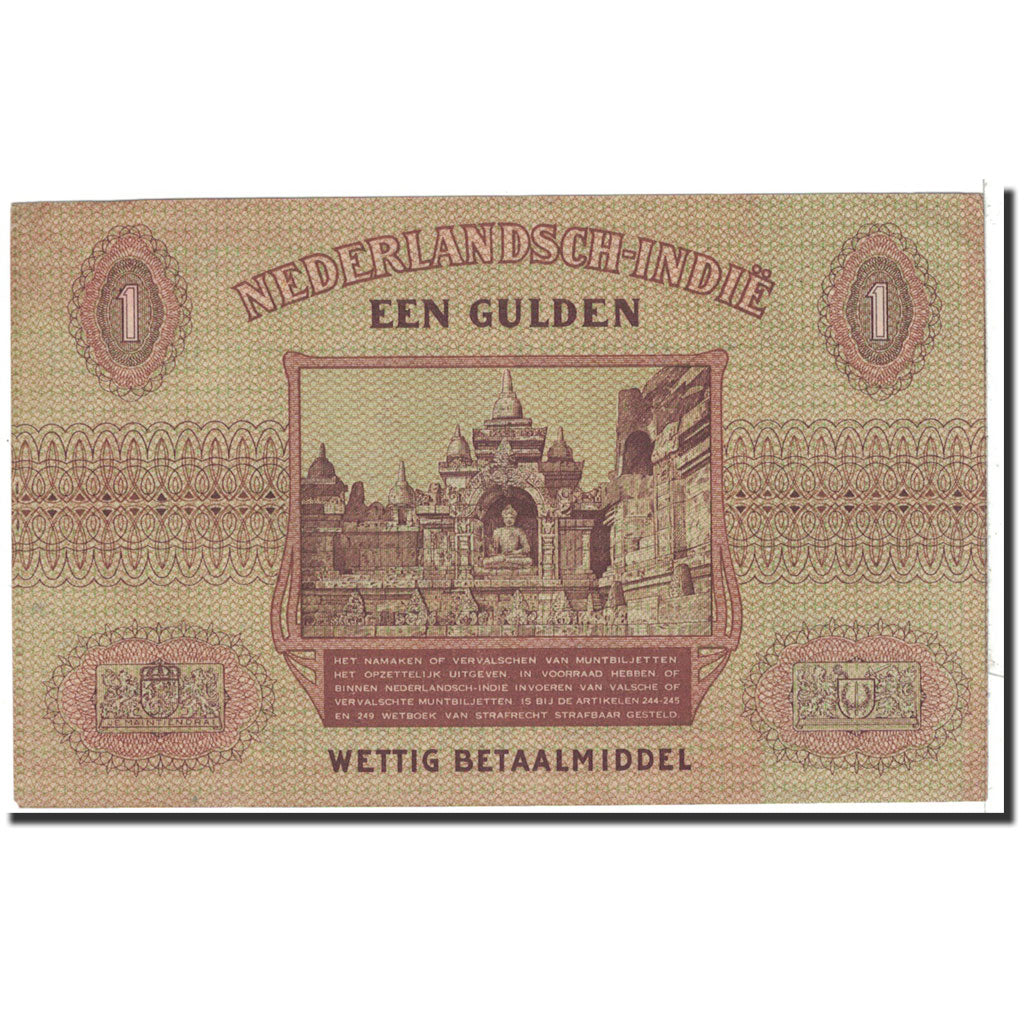 Netherlands Indies, 1 Gulden, 1940, KM:108a, AU(55-58)