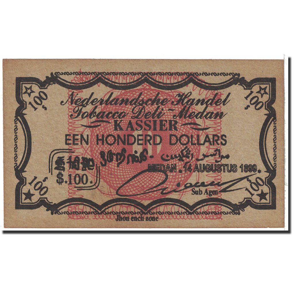 Pays-Bas, 100 Dollars, 1899, 1899-08-14, SPL