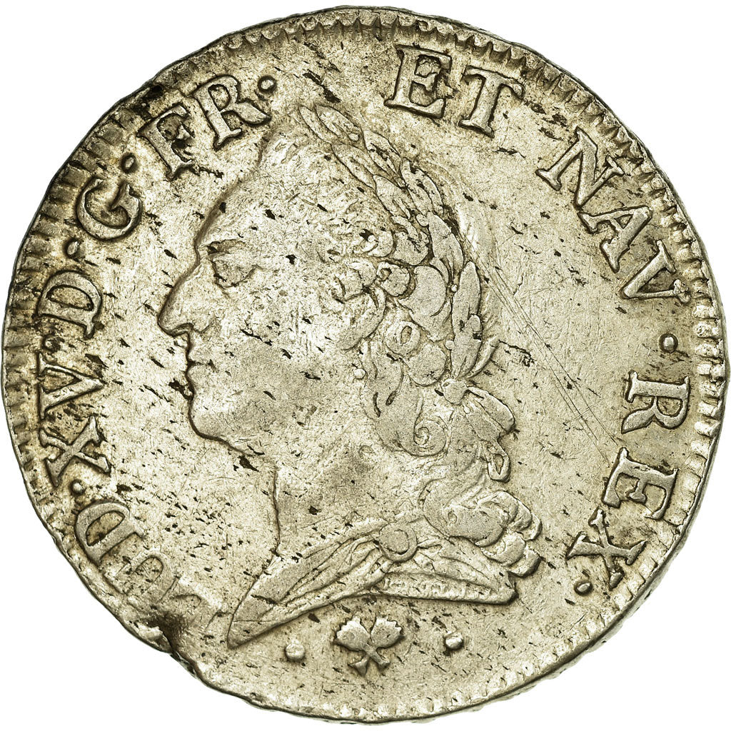 France, Louis XV, Écu à la vieille tête, 1774, Bayonne, Silver, EF(40-45)