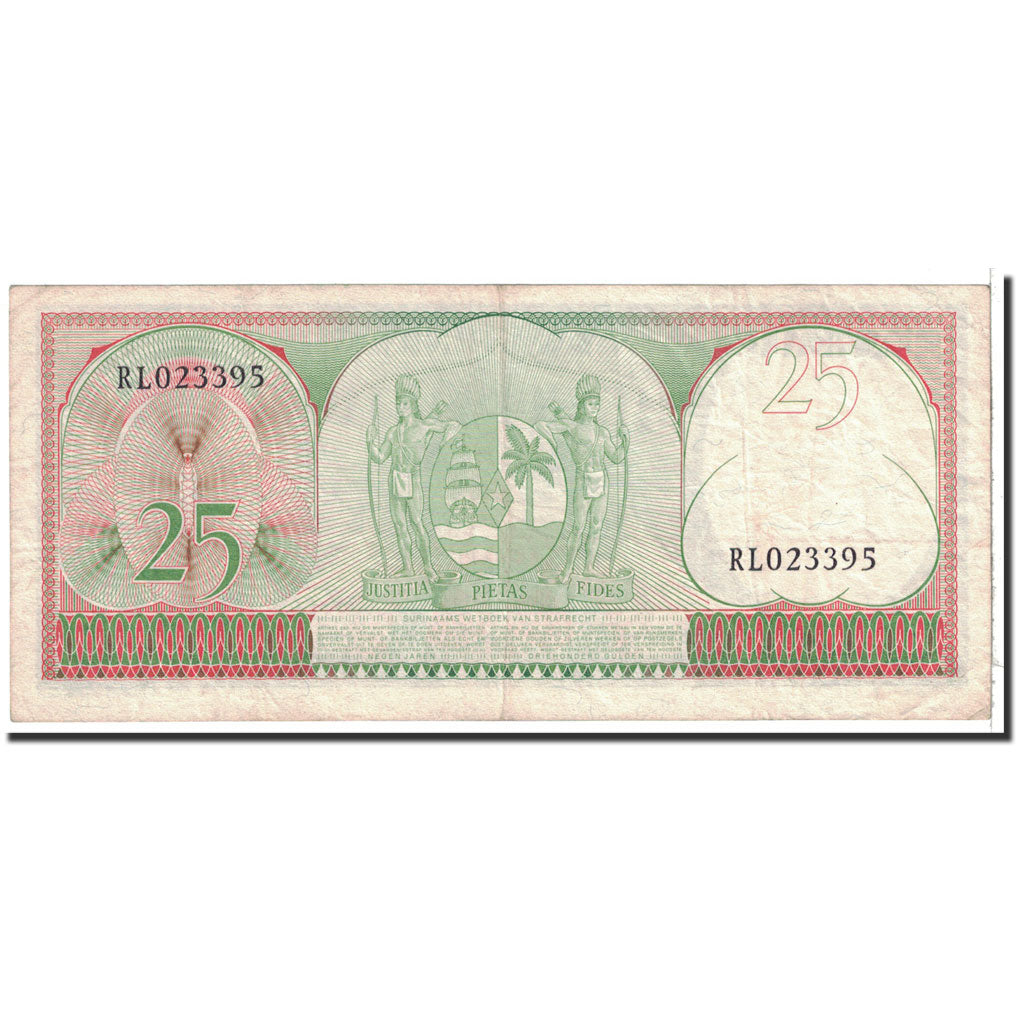 Surinam, 25 Gulden, 1963, 1963-09-01, KM:122, EF(40-45)