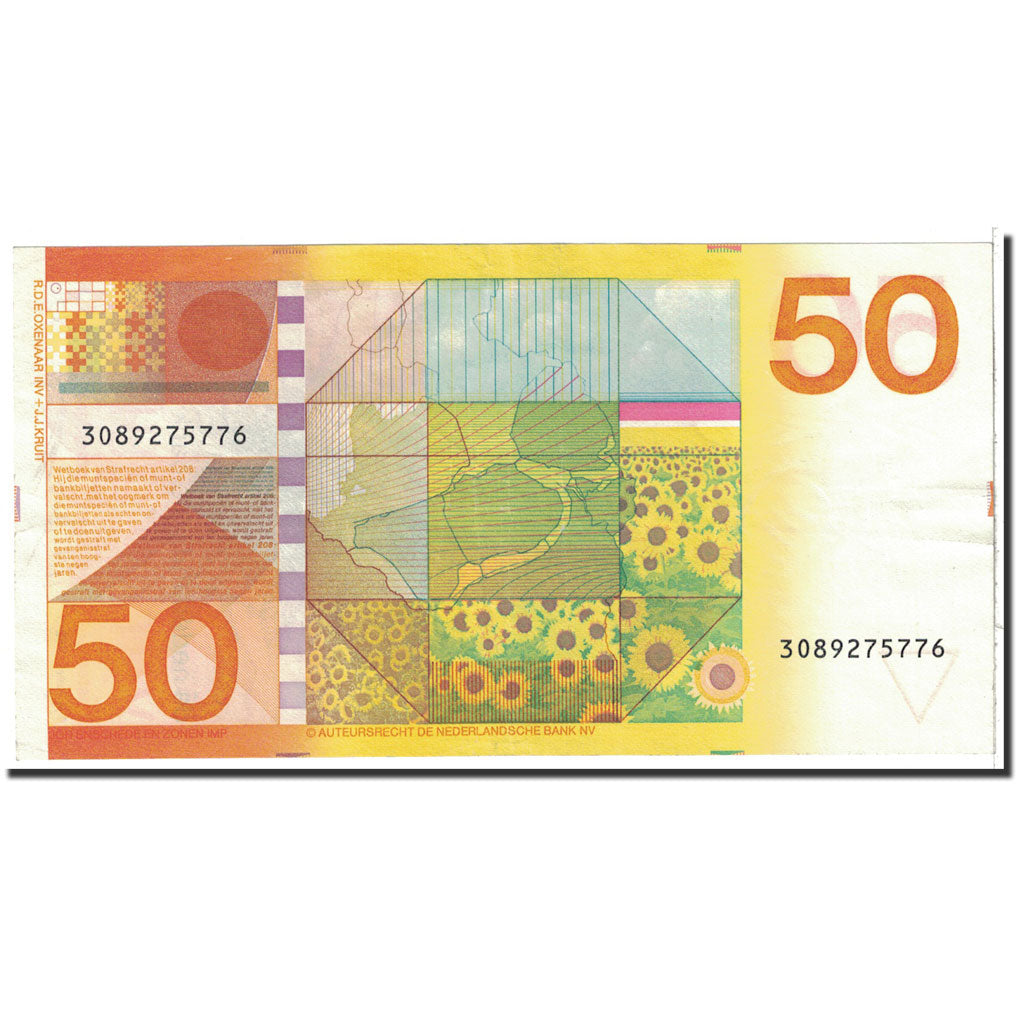 Netherlands, 50 Gulden, 1982, KM:96, 1982-01-04, AU(55-58)