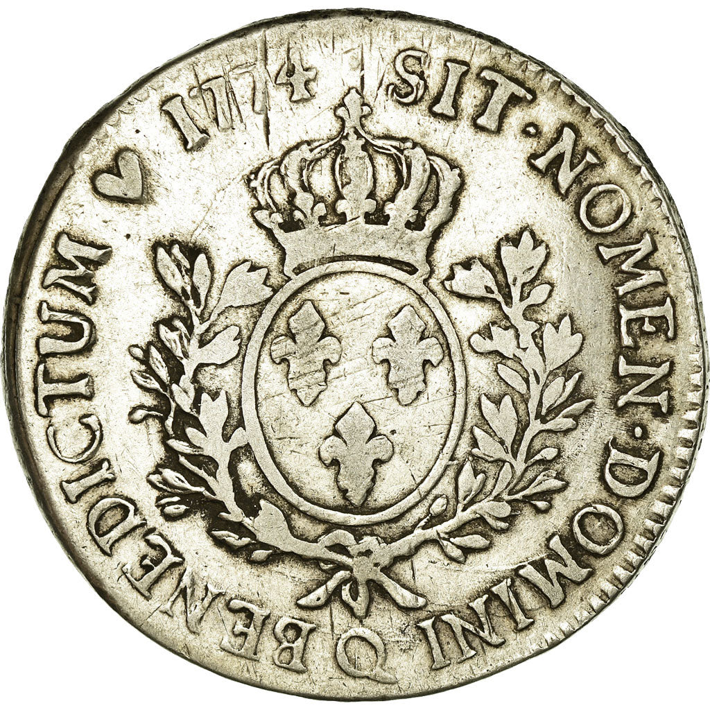 Munten, Frankrijk, Louis XV, Écu à la vieille tête, Ecu, 1774, Perpignan, ZF