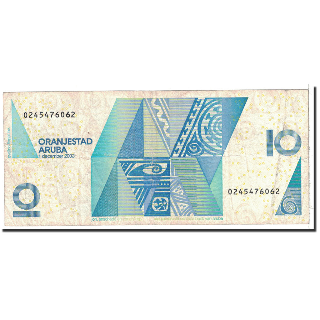 Aruba, 10 Florin, 2003, 2003-12-01, KM:16a, VF(20-25)