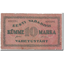 Billete, 10 Marka, 1922, Estonia, KM:53a, Undated, BC