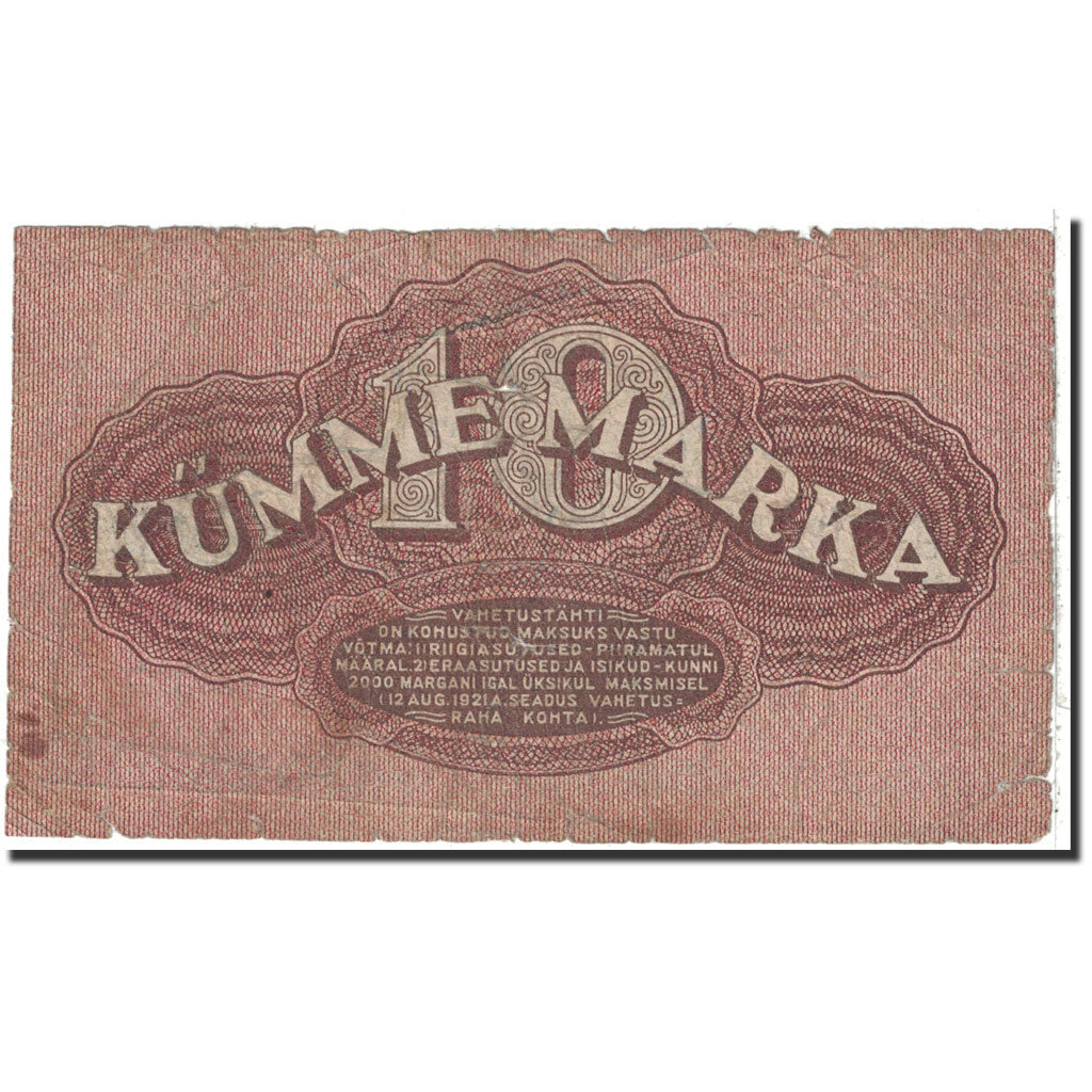 Banknote, Estonia, 10 Marka, 1922, Undated, KM:53a, VF(20-25)