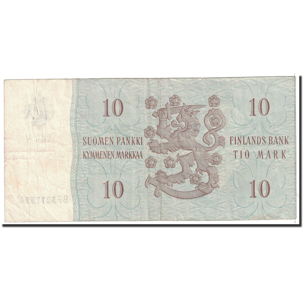 Banknote, Finland, 10 Markkaa, 1963, Undated, KM:104a, EF(40-45)