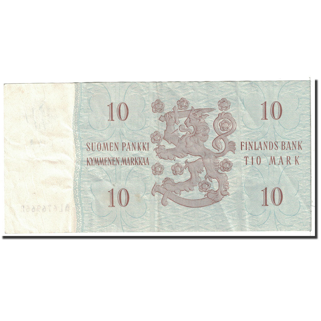 Banknote, Finland, 10 Markkaa, 1963, Undated, KM:104a, AU(50-53)