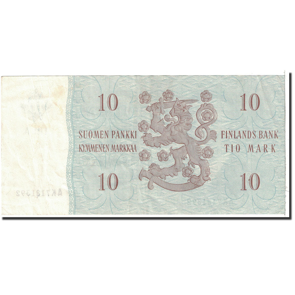 Banknote, Finland, 10 Markkaa, 1963, Undated, KM:104a, AU(50-53)