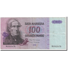 Banconote, Finlandia, 100 Markkaa, 1976, KM:109a, Undated, BB